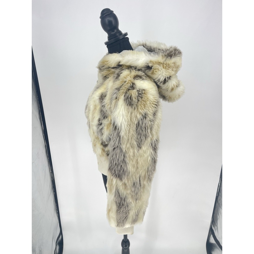 Vtg Autumn Trails Rabbit Faux-fur Coat Size S - Picture 8 of 8